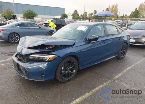 2025 Honda Civic Hybrid Sport/Sport Touring z USA, uszkodzony, nr VIN 2HGFE4F85SH346352